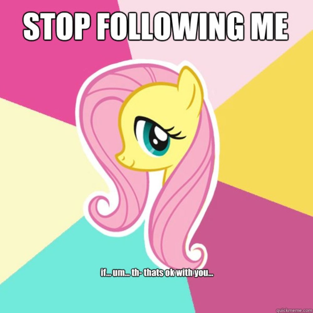 This is weird. Please don't follow me.